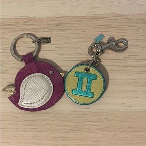 Coach Key Chains owl and Gemini